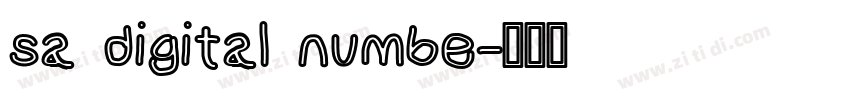 sa digital numbe字体转换